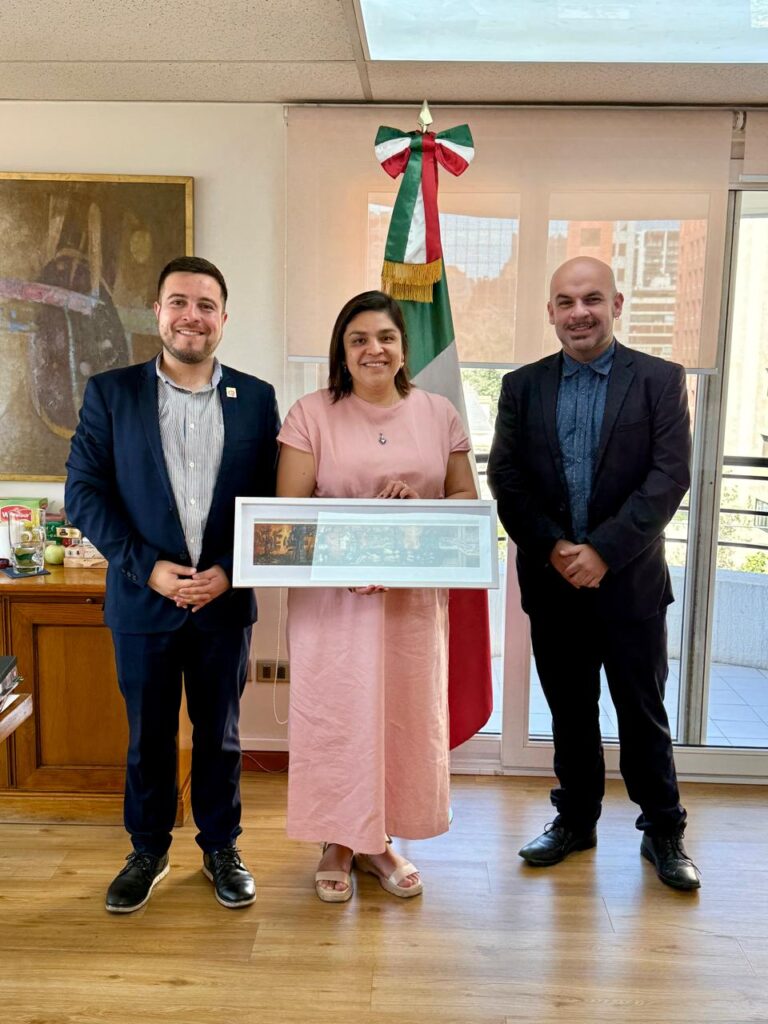 El OLA sostiene reunión estratégica con la Embajadora de México en Chile para fortalecer una agenda de cooperación democrática