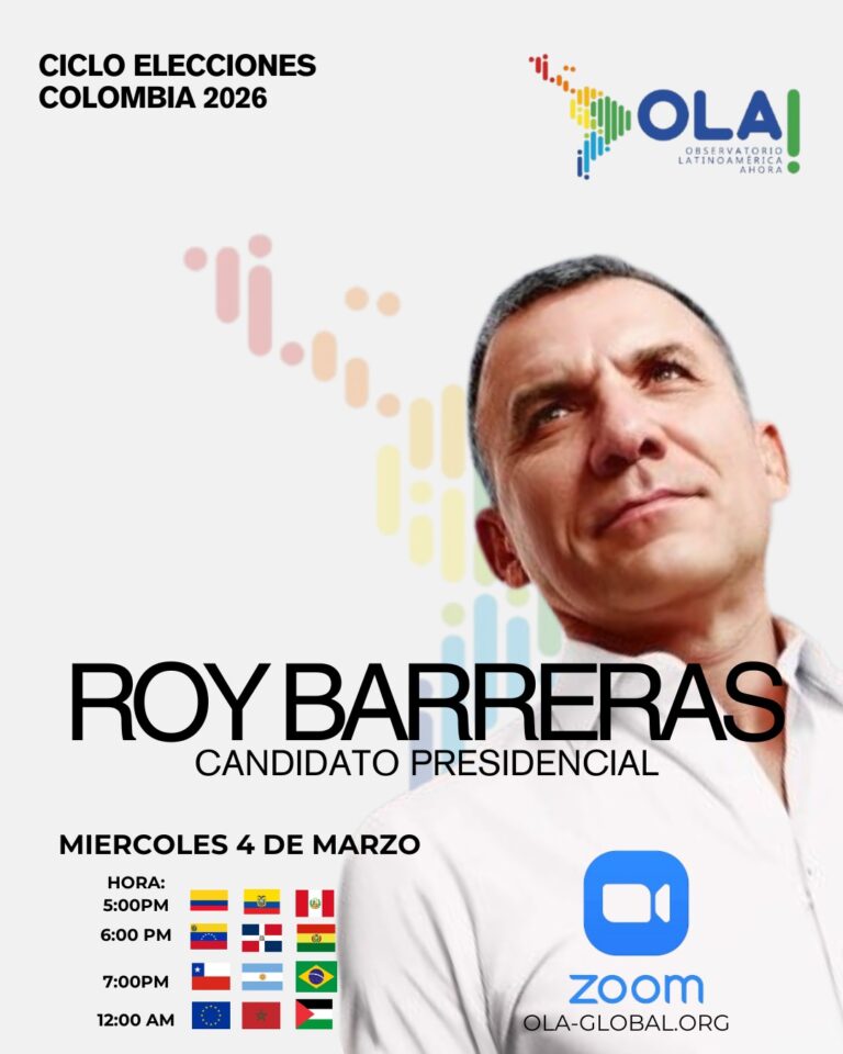 OLA INAUGURA EL «CICLO ELECCIONES COLOMBIA 2026» CON EL CANDIDATO PRESIDENCIAL ROY BARRERAS