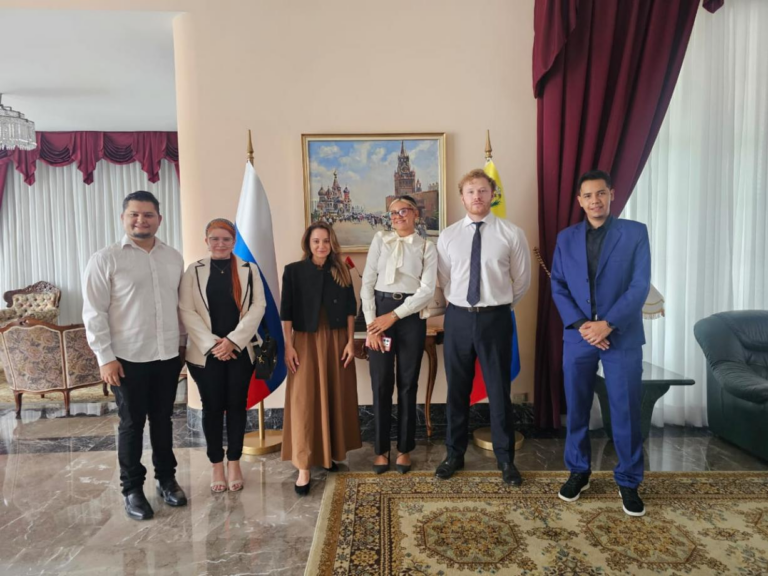 OLA SOSTIENE REUNIÓN INSTITUCIONAL CON EL CUERPO DIPLOMÁTICO DE LA EMBAJADA DE LA FEDERACIÓN DE RUSIA EN VENEZUELA